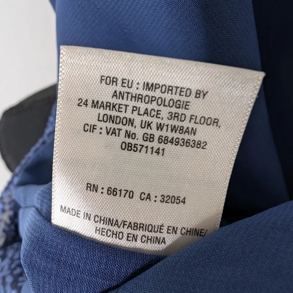 💘 Anthropologie Elevenses Blue Halter Jumpsuit - Picture 5 of 7